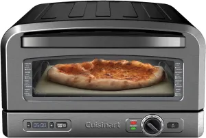 Cuisinart Indoor Pizza Oven – Bake 12” Pizzas in Minutes – Portable Countertop Pizza Oven – Stainless Steel – CPZ-120BKS