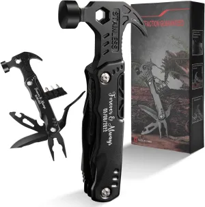 Custom Gadgets Gifts For Him, Dad, Fathers Day Tool Gifts From Daughter Son, Grandpa Gift, Valentines Anniversary Birthday Gift For Husband Boyfriend Fiancé, 14 In 1 Tools Mini Hammer Multitool