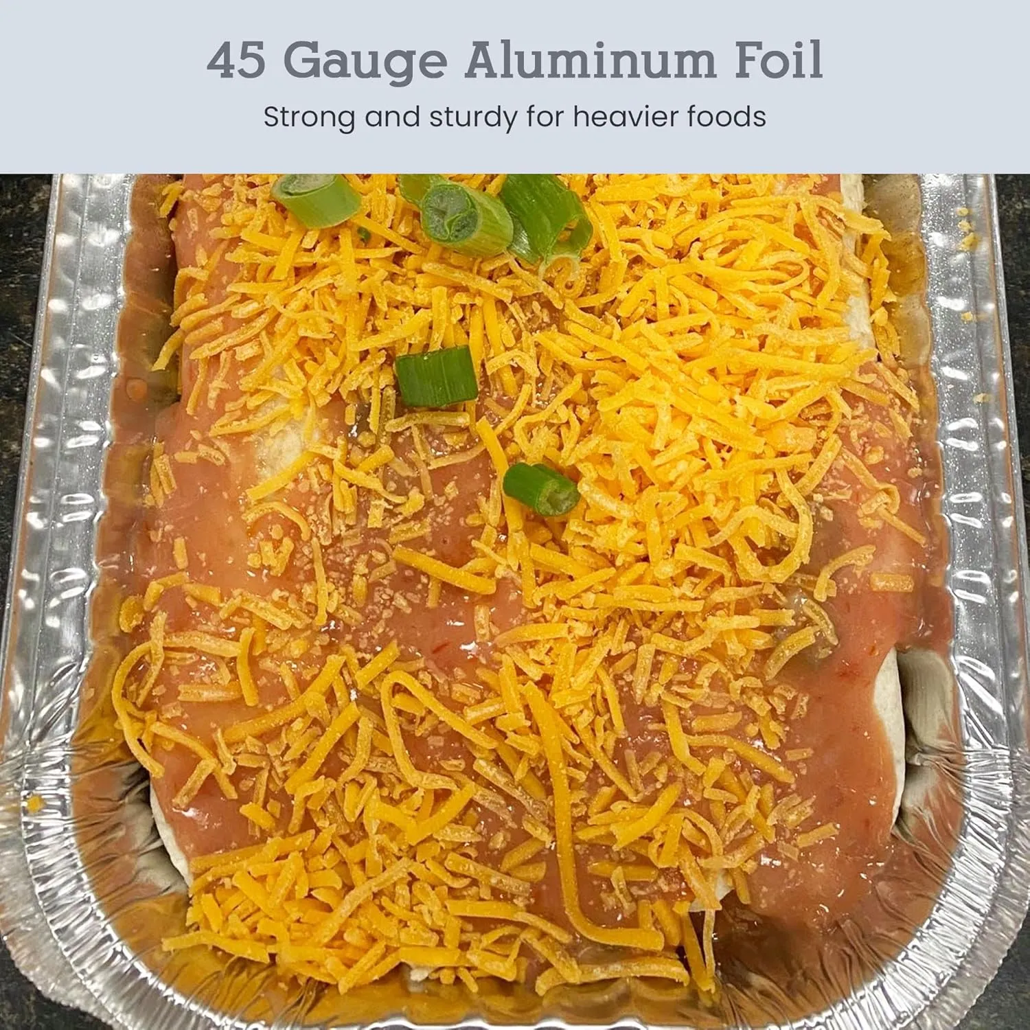 D&W Fine Pack Disposable Aluminum Foil 3 lb. Oblong Food Storage Pans with Board Lids - 48 Ounces - Perfect for Baking, Preparing Food (Pack of 100)