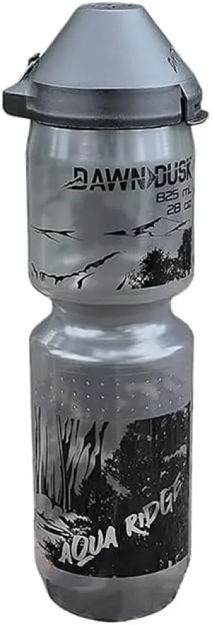 Dawn To Dusk Aqua Ridge Bottle w/Dirt Mask, Black/Clear - 28oz