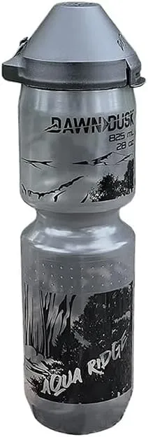 Dawn To Dusk Aqua Ridge Bottle w/Dirt Mask, Black/Clear - 28oz
