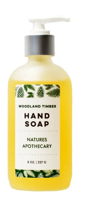DAYSPA Body Basics Woodland Timber Eco-Friendly Refillable Liquid Soap - Vegan, Sulfate-Free, Hypoallergenic, All-Natural, Plant-Derived, Made in USA, 64oz / Half Gallon Refill