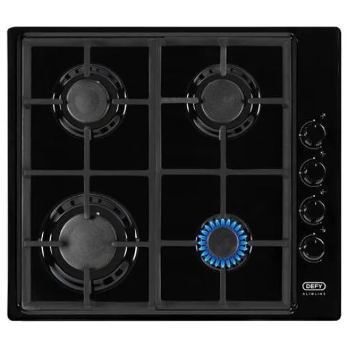 Defy - 4 Burner Gas Hob - Black DHG132