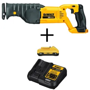 DEWALT 20V MAX Cordless Brushless Compact Reciprocating Saw with 4.0Ah Battery