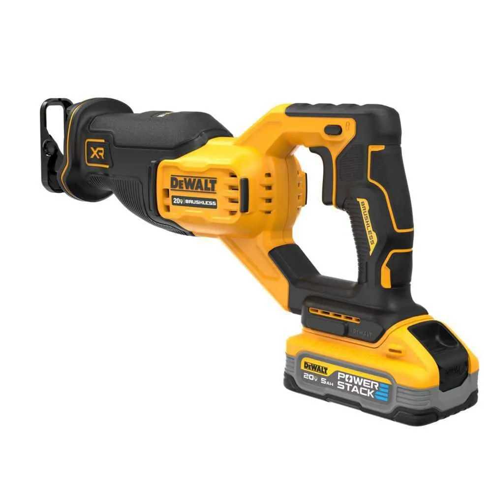 DEWALT 20V MAX Cordless Brushless Reciprocating Saw Kit with 5.0Ah Battery and Charger