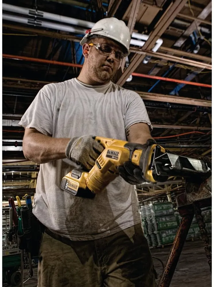 DEWALT 20V MAX Cordless Reciprocating Saw, Compact, Variable Speed, LED Light, Bare Tool Only (DCS387B)
