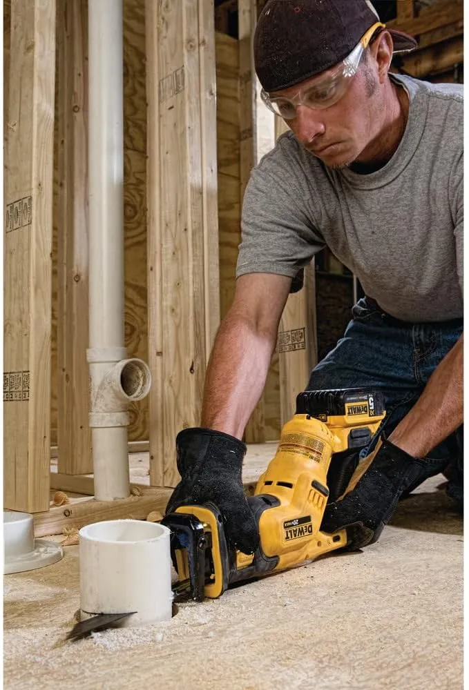 DEWALT 20V MAX Cordless Reciprocating Saw, Compact, Variable Speed, LED Light, Bare Tool Only (DCS387B)