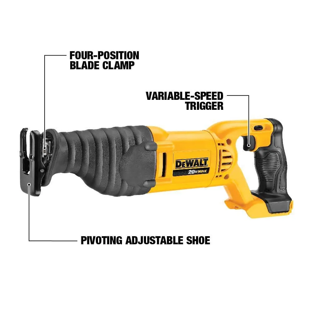 DEWALT 20V MAX Cordless Reciprocating Saw with 3.0Ah Battery