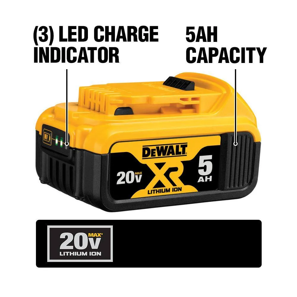 DEWALT 20V MAX Lithium-Ion Cordless Compact Reciprocating Saw with Batteries, Charger, and Bag