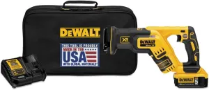 DEWALT 20V MAX XR Compact Reciprocating Saw, 5.0-Amp Hour, Cordless (DCS367P1)