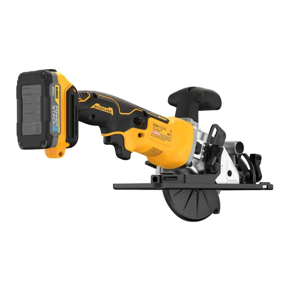 DEWALT Atomic 20V Cordless Brushless Circular Saw Kit with Battery and Charger