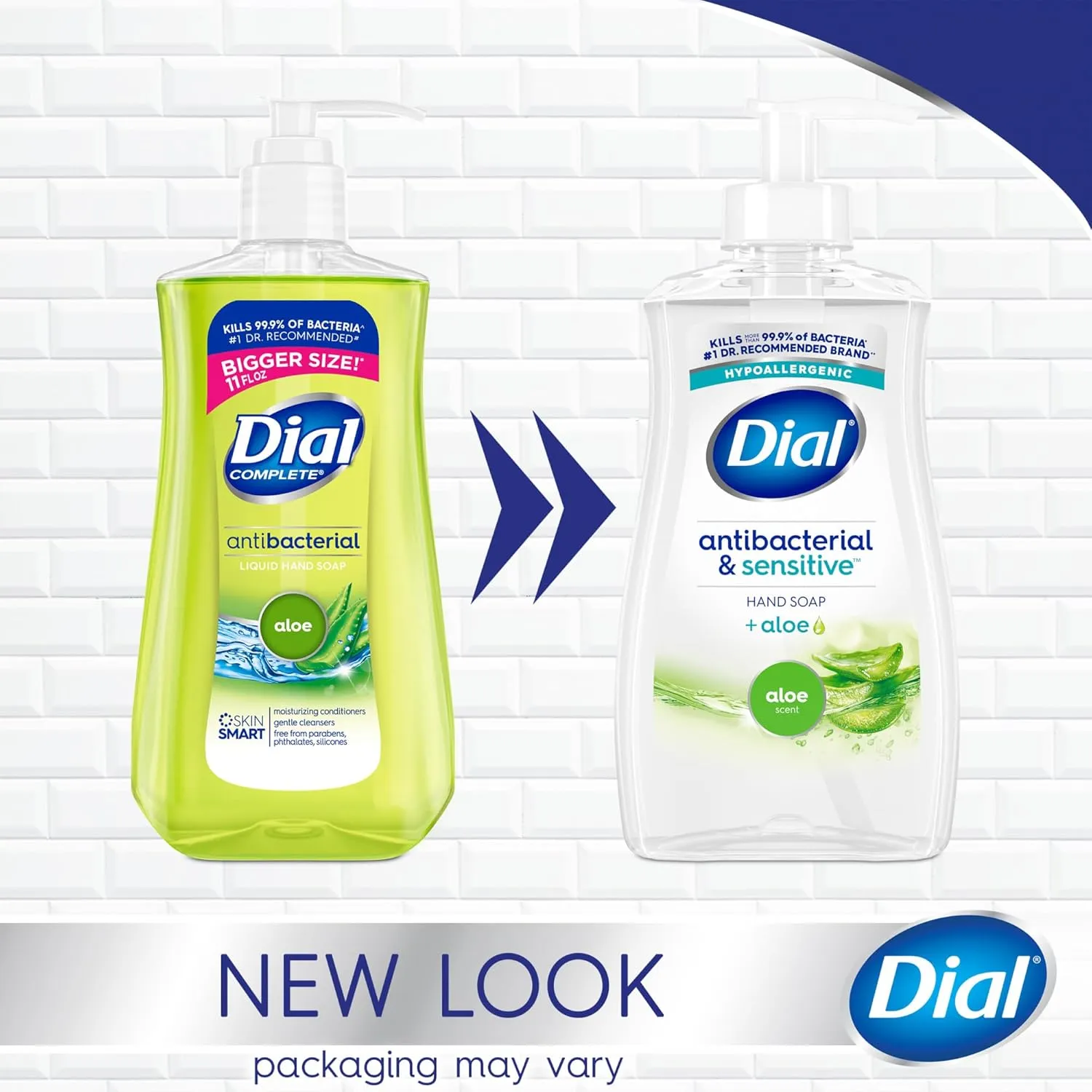 Dial Antibacterial Liquid Hand Soap, Aloe, 11 fl oz (Pack of 12)