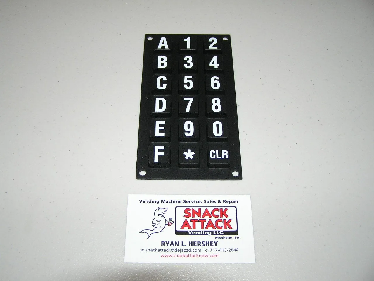 Dixie Narco BEV MAX 2145, 3561 & 5591 Rubber Selection Key PAD Overlay - New/Free Ship!