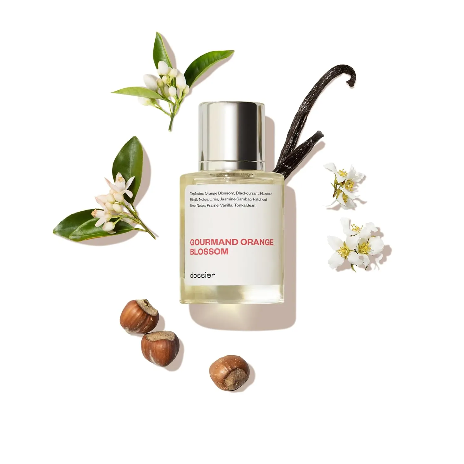 Dossier - Gourmand Orange Blossom - Luxury Perfumes - Inspired by Luxury Perfume - Pure Infused - Paraben Free - Vegan - For Women Men Unisex - Fragrance 1.7 Fl oz (Spray 50ml)