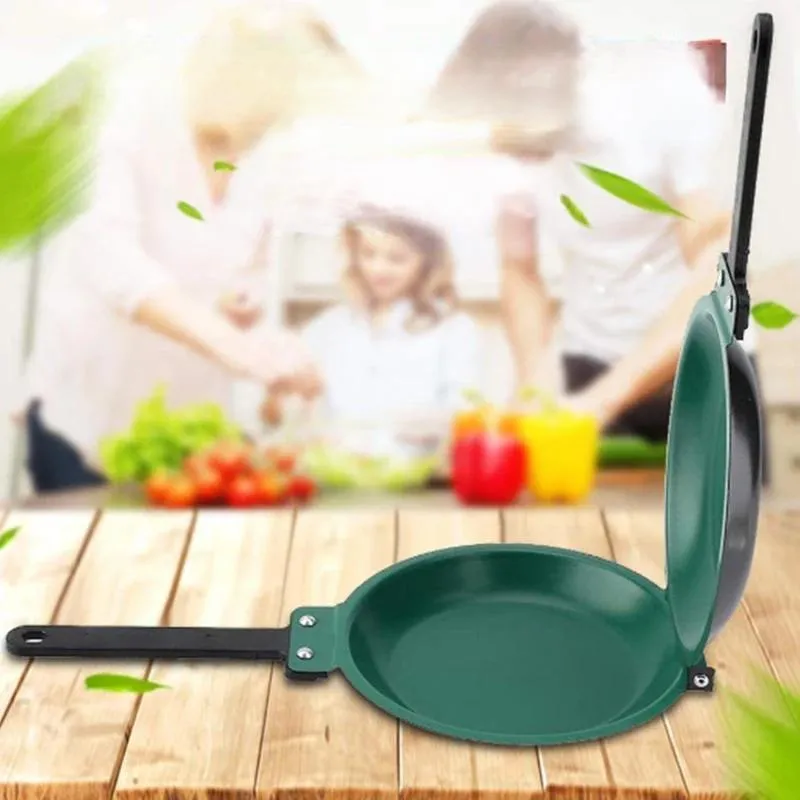 Double-Sided Non-Stick Pancake & Egg Pan – Foldable Frying Kitchen Tool for Easy Cooking