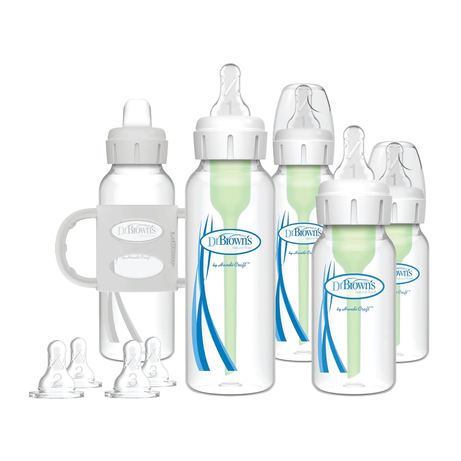 Dr. Brown’s Natural Flow® Anti-Colic Options ™ Narrow Baby Bottle Newborn Gift Set