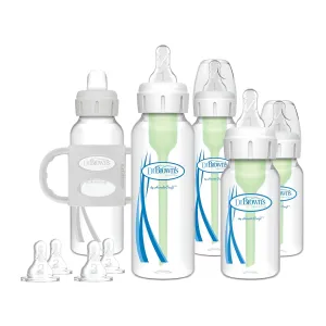 Dr. Brown’s Natural Flow® Anti-Colic Options ™ Narrow Baby Bottle Newborn Gift Set
