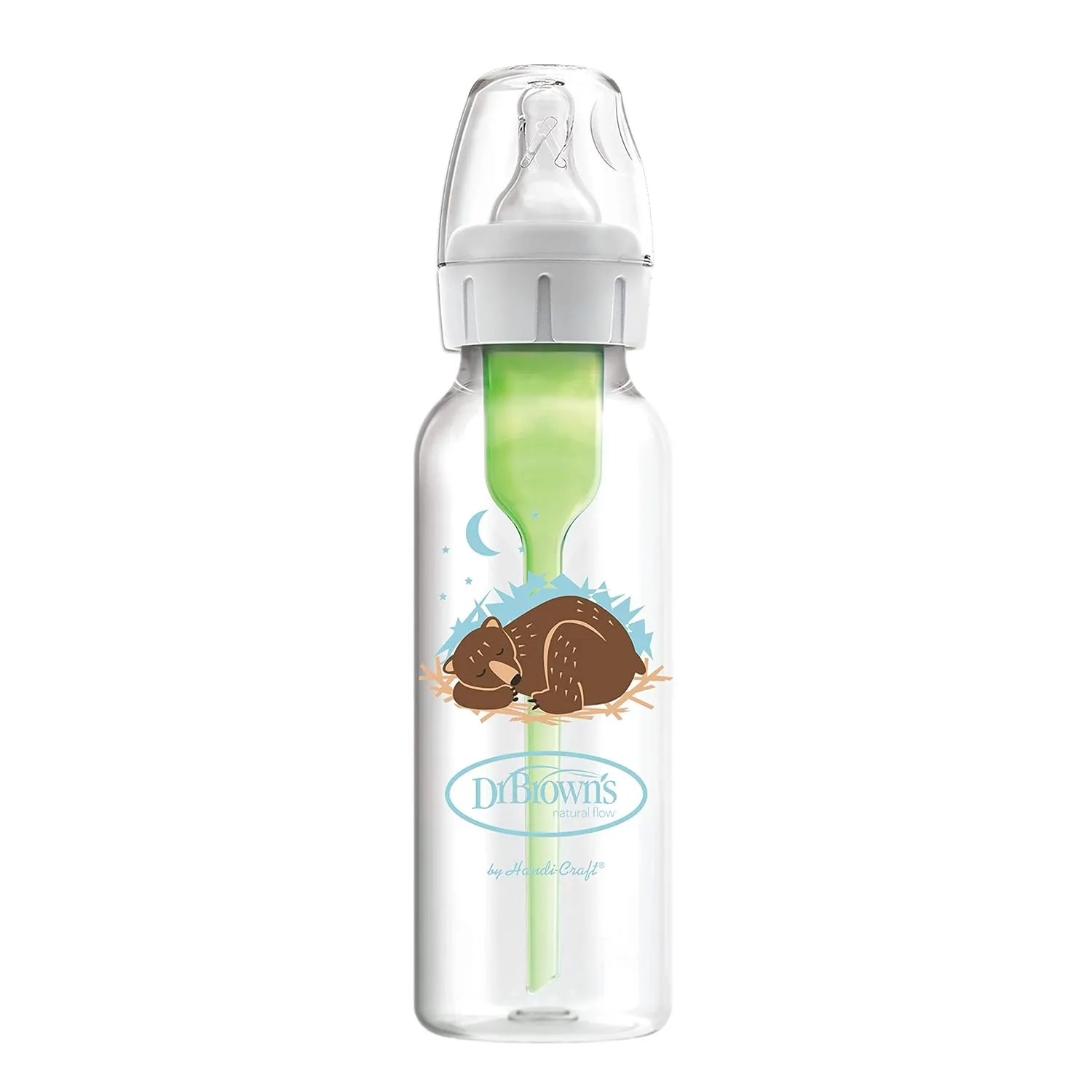 Dr. Brown’s Natural Flow® Anti-Colic Options ™ Narrow Baby Bottles 8 oz/250 mL, with Level 1 Slow Flow Nipple, 6 Pack, 0m  Woodland Animals Gift Set