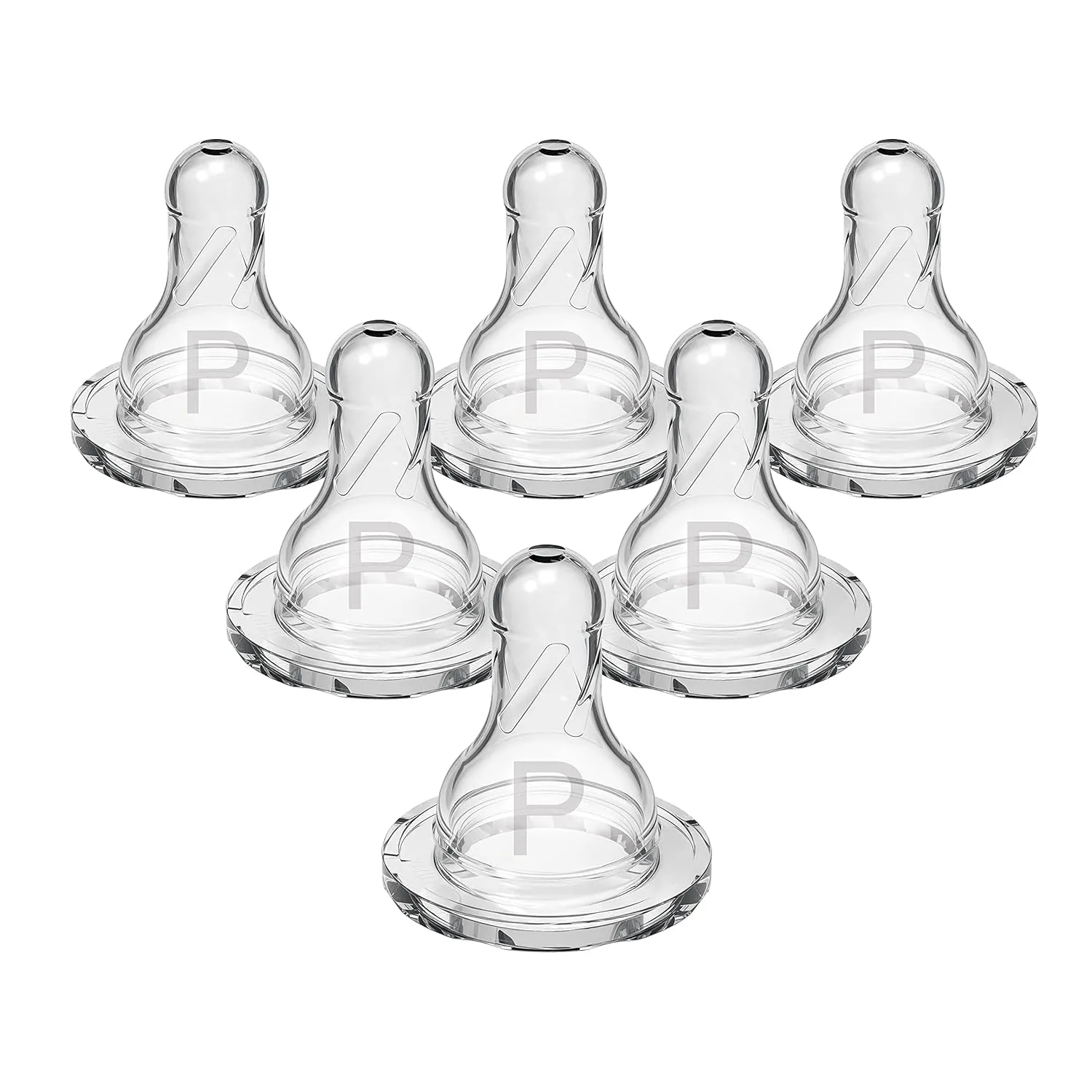 Dr. Brown’s Natural Flow Preemie Flow Narrow Baby Bottle Silicone Nipple, Slowest Flow, 0m , 100% Silicone Bottle Nipple, 6 Count(Pack of 1)