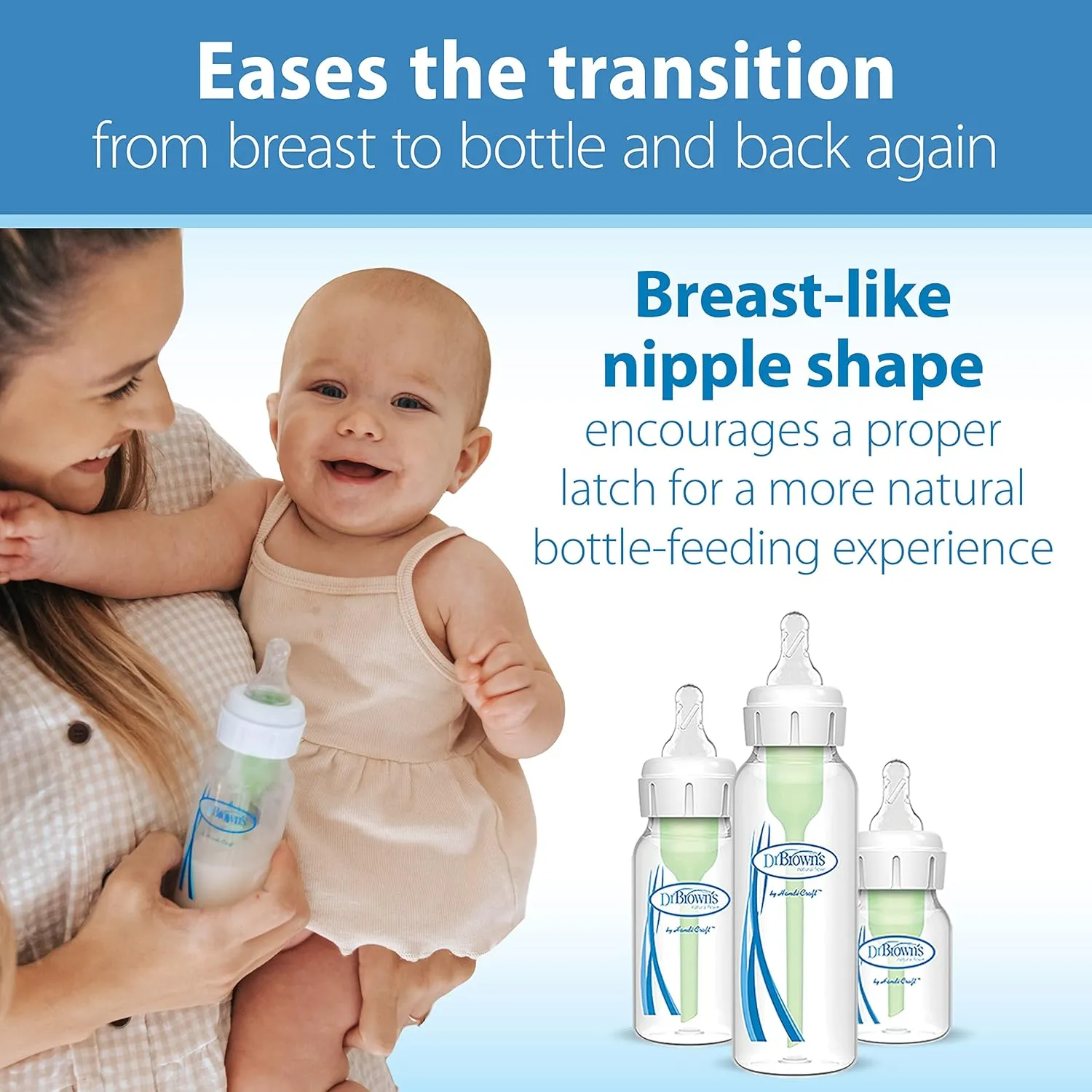 Dr. Brown’s Natural Flow Preemie Flow Narrow Baby Bottle Silicone Nipple, Slowest Flow, 0m , 100% Silicone Bottle Nipple, 6 Count(Pack of 1)