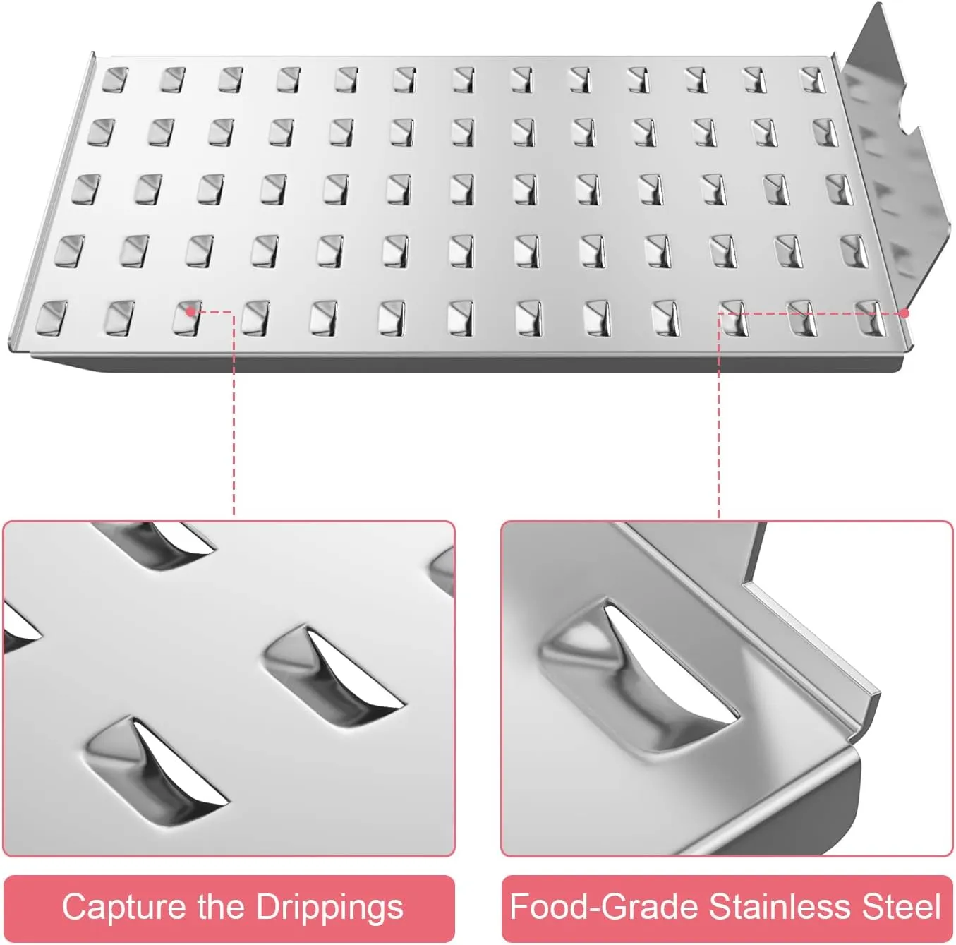 Drip Pan Tray Replacement Parts for Camp Chef 36 Series Pellet Grills Smoke Pro LUX 36, SGX 36, PG36SGX-1, Woodwind WiFi 36, Drip Pan Heat Baffle for Traeger 34 Series Grills