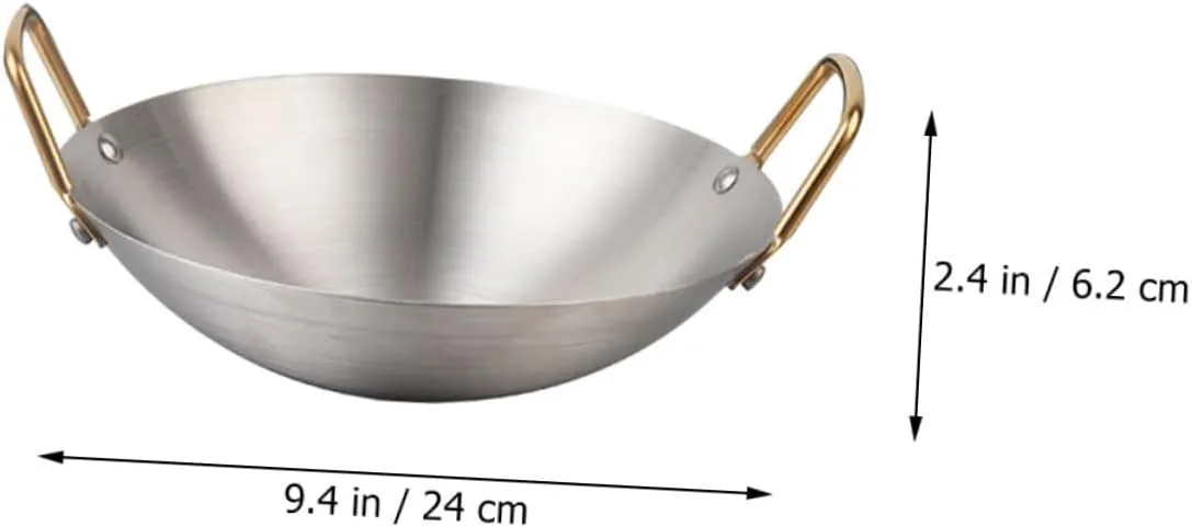 Dry Pot with Double Handles Cooking Utensil for Camping and Outdoor Use Heat Resistant Stew Pot Scalding Design Easy to Clean
