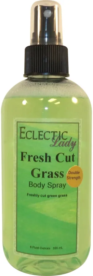 Eclectic Lady Fresh Cut Grass Body Spray, Double Strength, 8 ounces, Body Mist for Women with Clean, Light & Gentle Fragrance, Cologne with Soft, Subtle Aroma For Daily Use