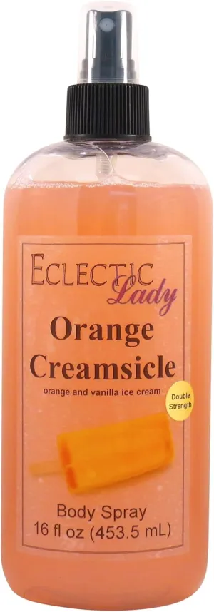 Eclectic Lady Orange Creamsicle Body Spray, Double Strength, 16 ounces, Body Mist for Women with Clean, Light & Gentle Fragrance, Cologne with Soft, Subtle Aroma For Daily Use