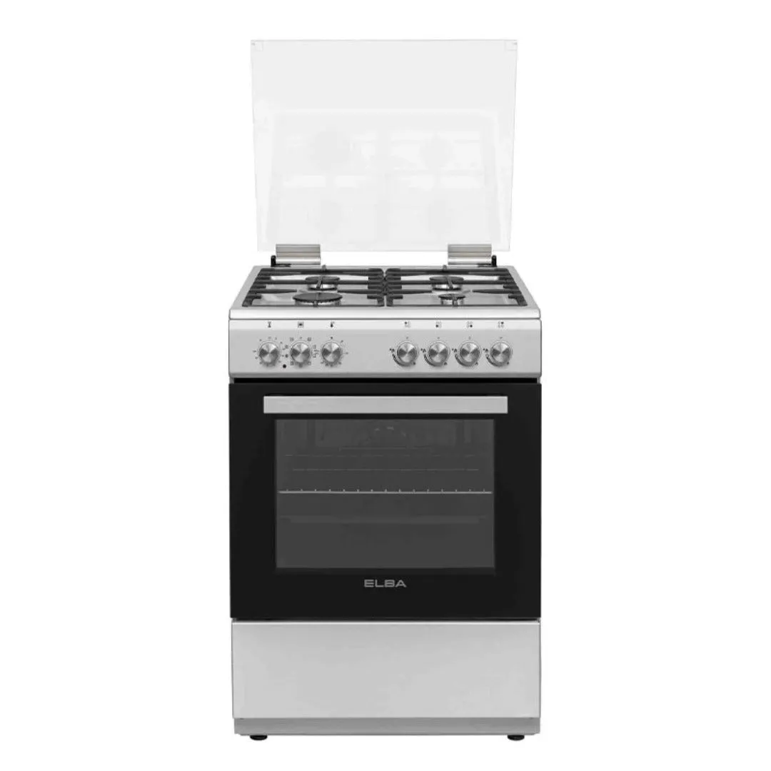 Elba 60cm Silver Gas Stove 04/66cl 442G