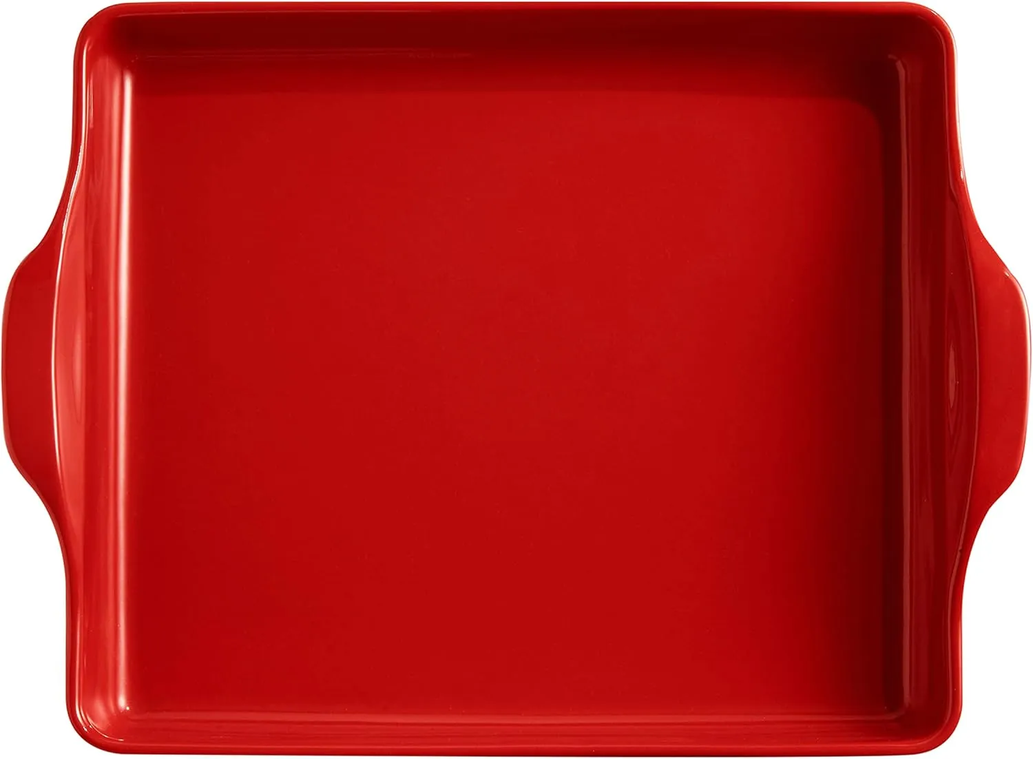 Emile Henry, Burgundy Focaccia Bread Pan/Detroit Style Pizza, 15.9 x 12.4 x 2.7in