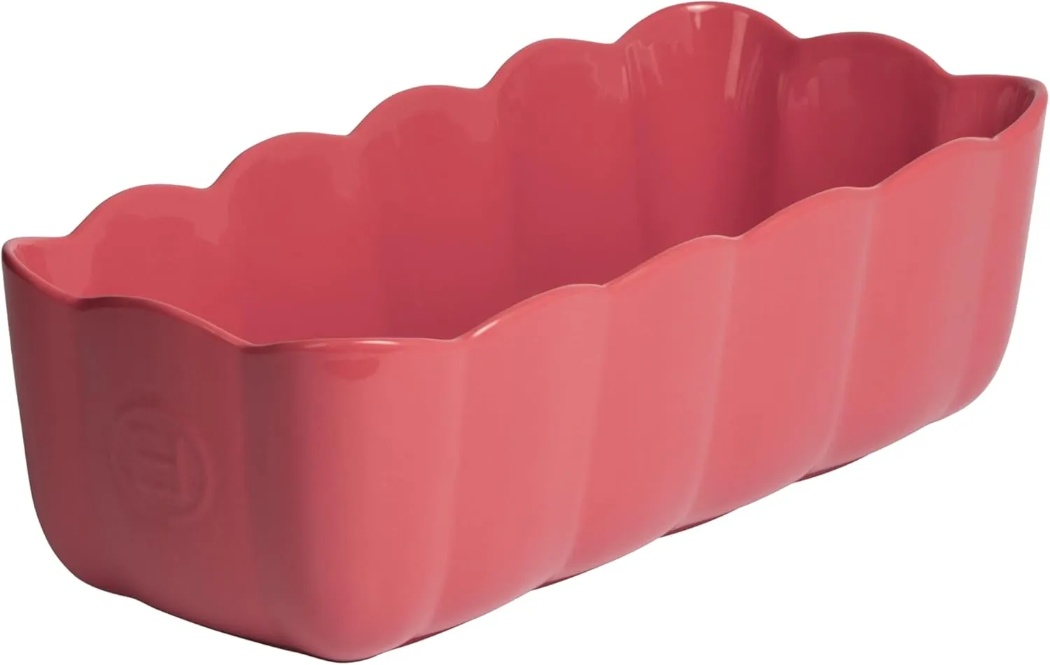 Emile Henry Ceramic cake pan, pink, 28 x 13 x 9 cm