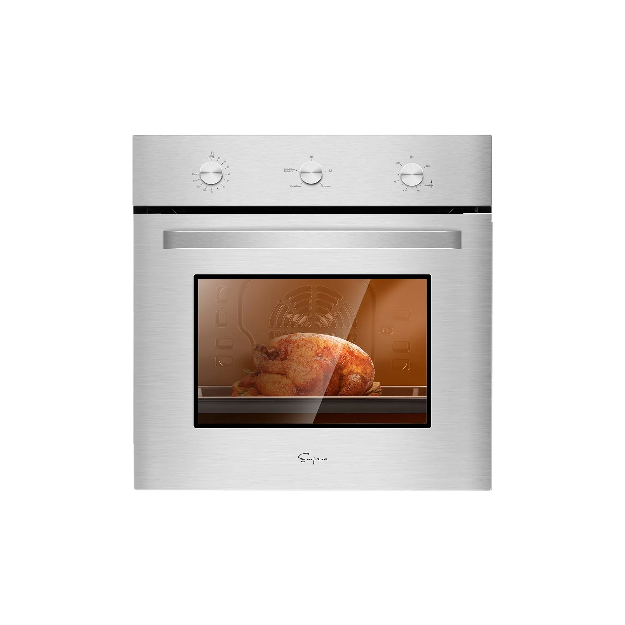 Empava 24 inch 2.3 cu. ft. Single Gas Wall Oven - Only For Natural Gas