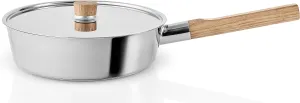 Eva Solo | Nordic Kitchen Suete Pan with Lid | Stainless Steel, Easy Handling & Low Weight | Suitable for all Heat Sources – Including Induction | Easy to Clean