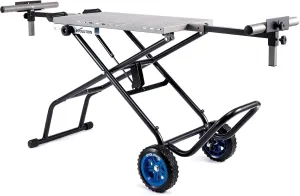 Evolution MCSSTAND | Mitering Chop Saw Stand with Powerlift Assist | Heavy-Duty Steel Frame | All-Terrain Wheels | Compatible with Evolution S355MCS, S380CPS, S355CPSL, S14CPS, S15CPS | Gas-Strut Lift