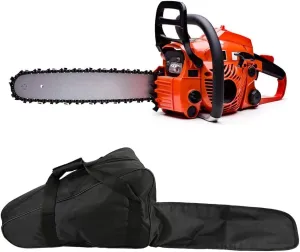 Fdit Portable Chainsaw Carrying Bag Oxford Chain Saw Case Protective Chainsaws Holder Handbag for Men Woodworking Lumberjack 18 inch (Chainsaw Not Included) Black
