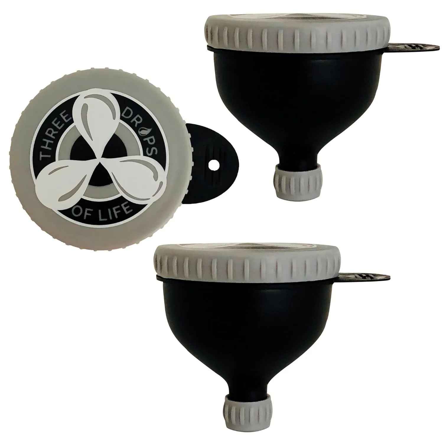 Fill N Go Large Protein Funnels, BPA Free, Easy Screw Off Lid, Good for Travel, Workouts and Busy Lifestyles (2, 230ML)