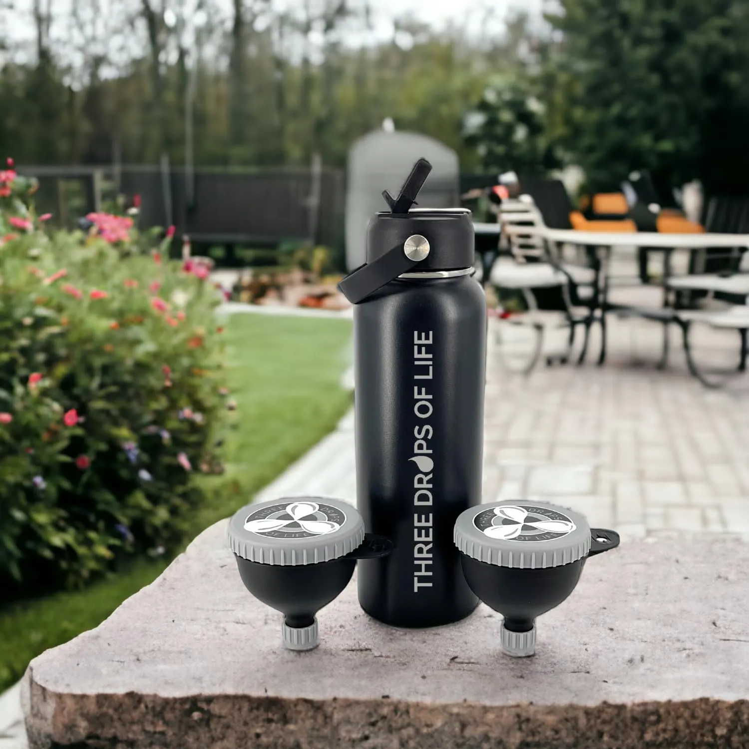 Fill N Go Large Protein Funnels, BPA Free, Easy Screw Off Lid, Good for Travel, Workouts and Busy Lifestyles (2, 230ML)