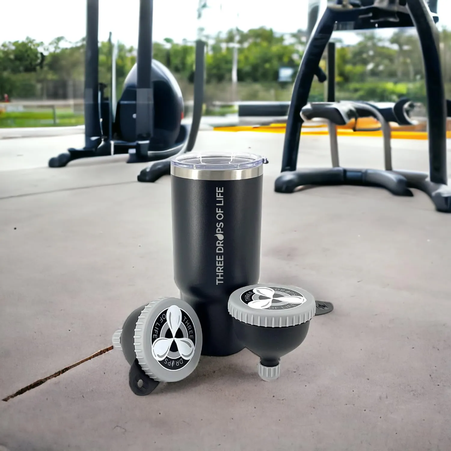 Fill N Go Large Protein Funnels, BPA Free, Easy Screw Off Lid, Good for Travel, Workouts and Busy Lifestyles (2, 230ML)