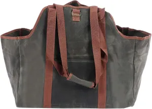 Firewood Carrier, Large Capacity Waterproof Waxed Canvas Log Carrier Tote Bag Firewood Holder Wood Carrying Bag with Shoulder Strap and Top Handles for Outdoor
