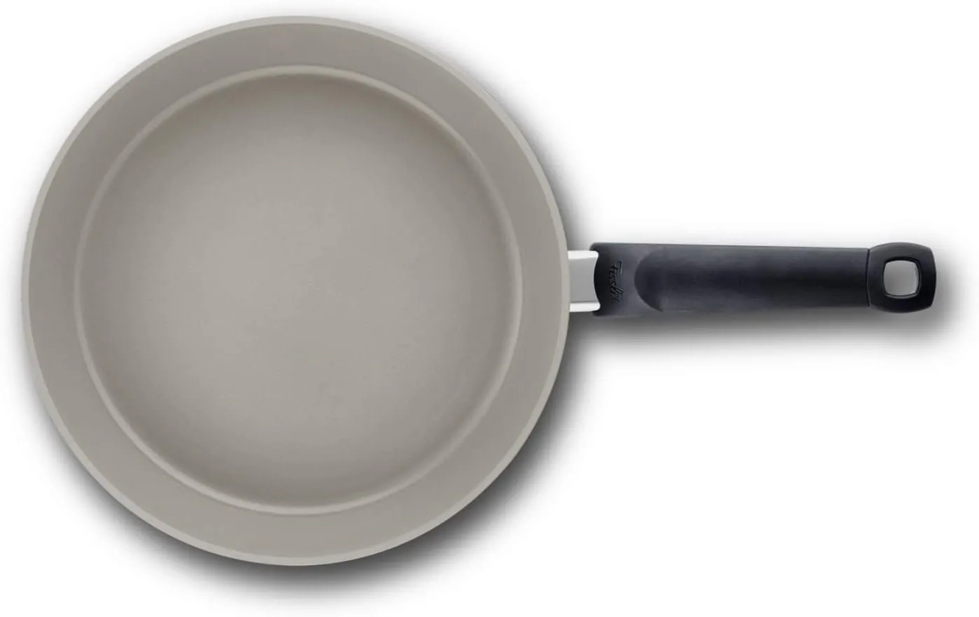 Fissler Ceratal Comfort Ceramic 8 Inch Non-Stick Frying Pan, Warm Grey, Made without PFAS