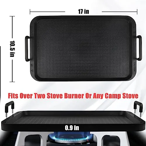 Flat Top Griddle for Stovetop,Camping Griddle/Cookware,Flat Top Grill,Non-Stick Griddle Grill Pan