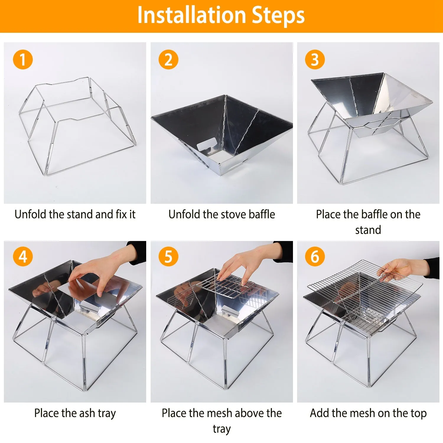 Foldable BBQ Grill