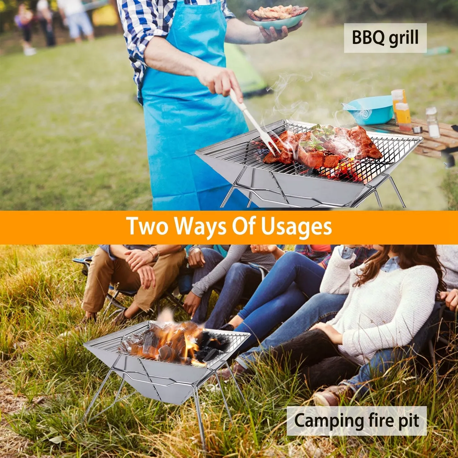 Foldable BBQ Grill