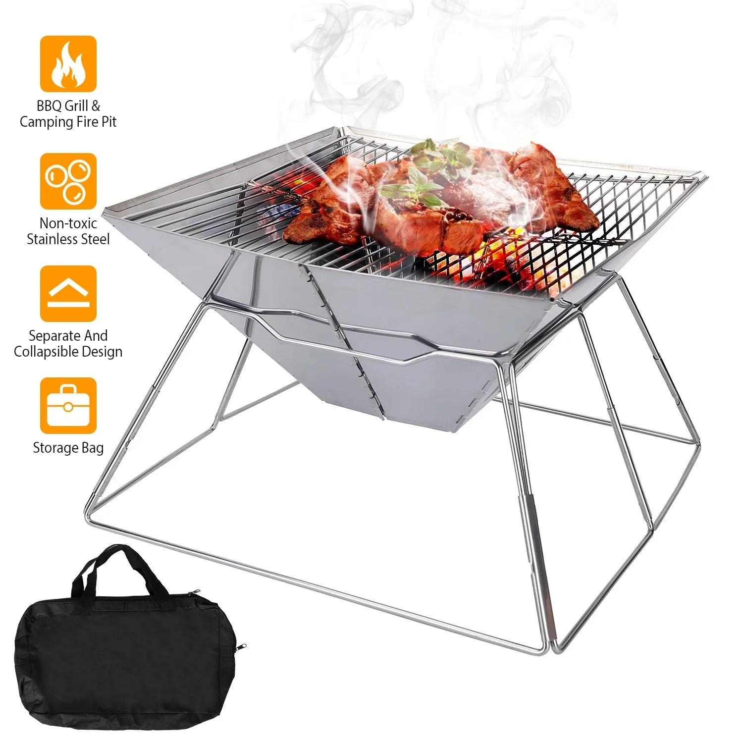 Foldable BBQ Grill