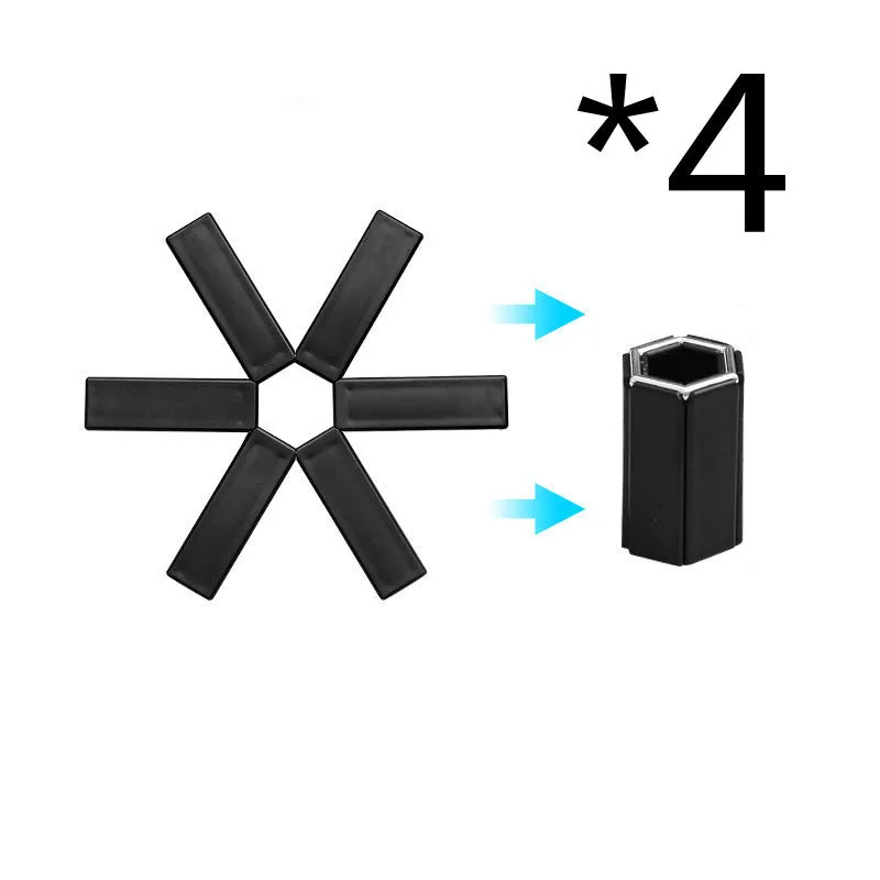 Foldable Pan Mat Sturdy Heat Resistant ABS Heat-insulated Anti-slip
