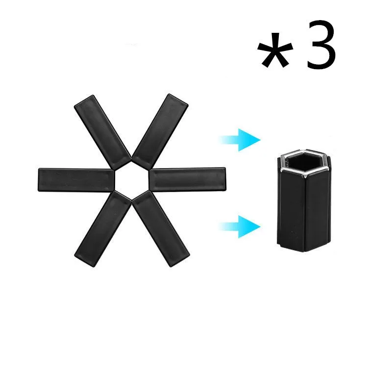 Foldable Pan Mat Sturdy Heat Resistant ABS Heat-insulated Anti-slip