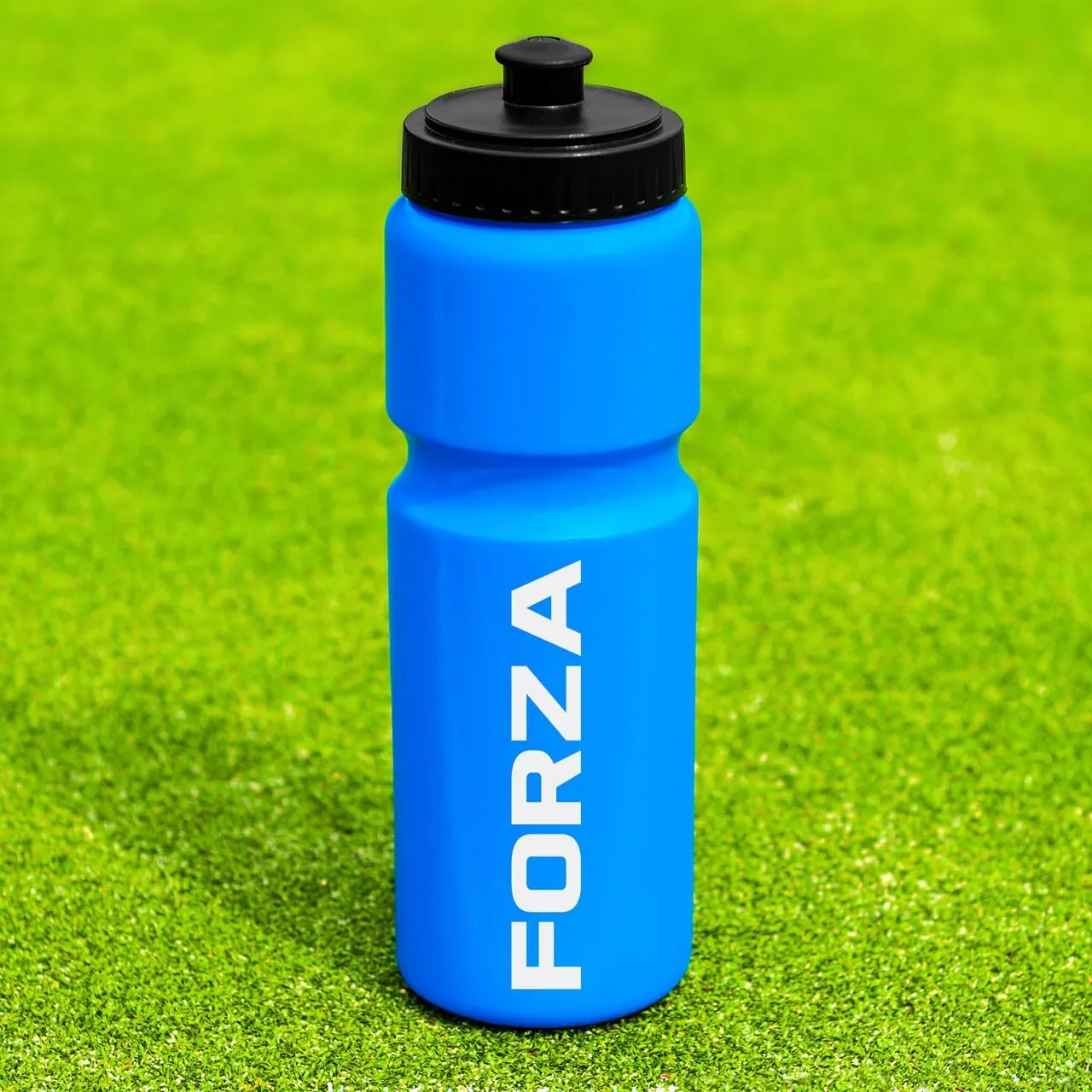 FORZA Team Sports Water Bottles | 25oz Capacity with Portable Carry Bag or Foldable Carrier - BPA-Free Plastic for Hydration on the Go (Carry Bag, Blue)