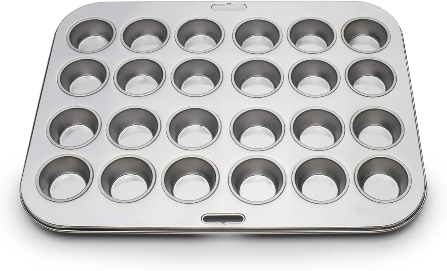 Fox Run Mini Muffin and Cupcake Pan, 10.5 x 13.75 x 1.5 inches, 24 Cup, Stainless Steel