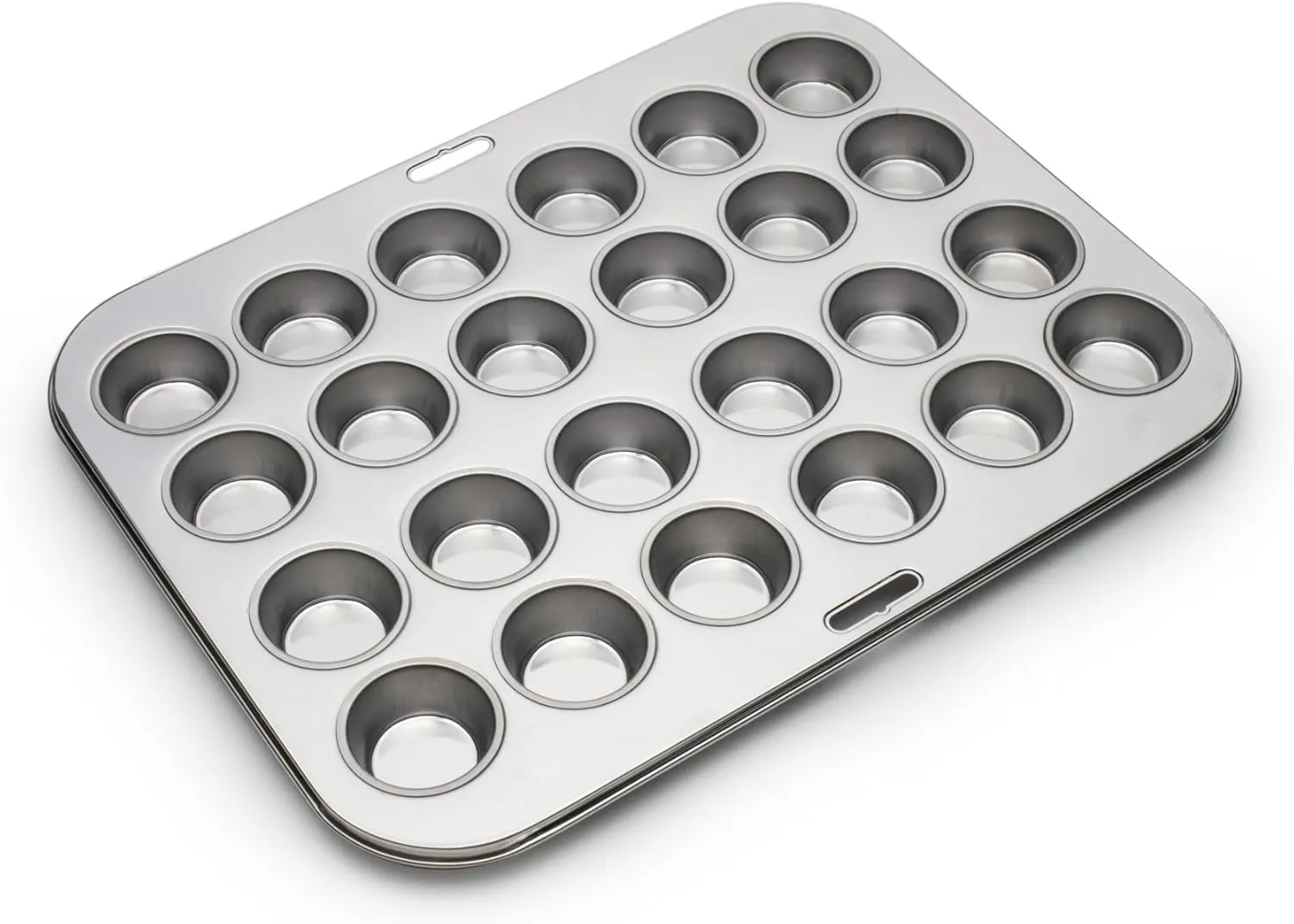 Fox Run Mini Muffin and Cupcake Pan, 10.5 x 13.75 x 1.5 inches, 24 Cup, Stainless Steel