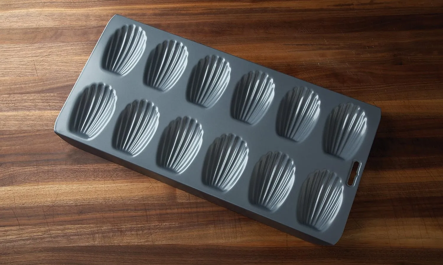 Fox Run Non-Stick Madeleine Pan, Carbon Steel, 12-Cup,Grey